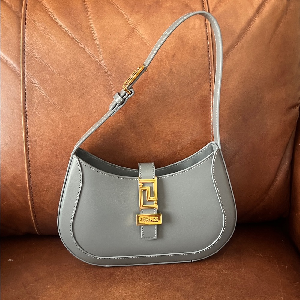Versace Grey Leather Women's Bag